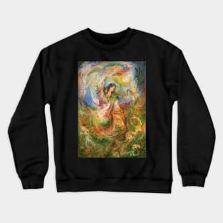 Iranian miniature art painting Crewneck Sweatshirt